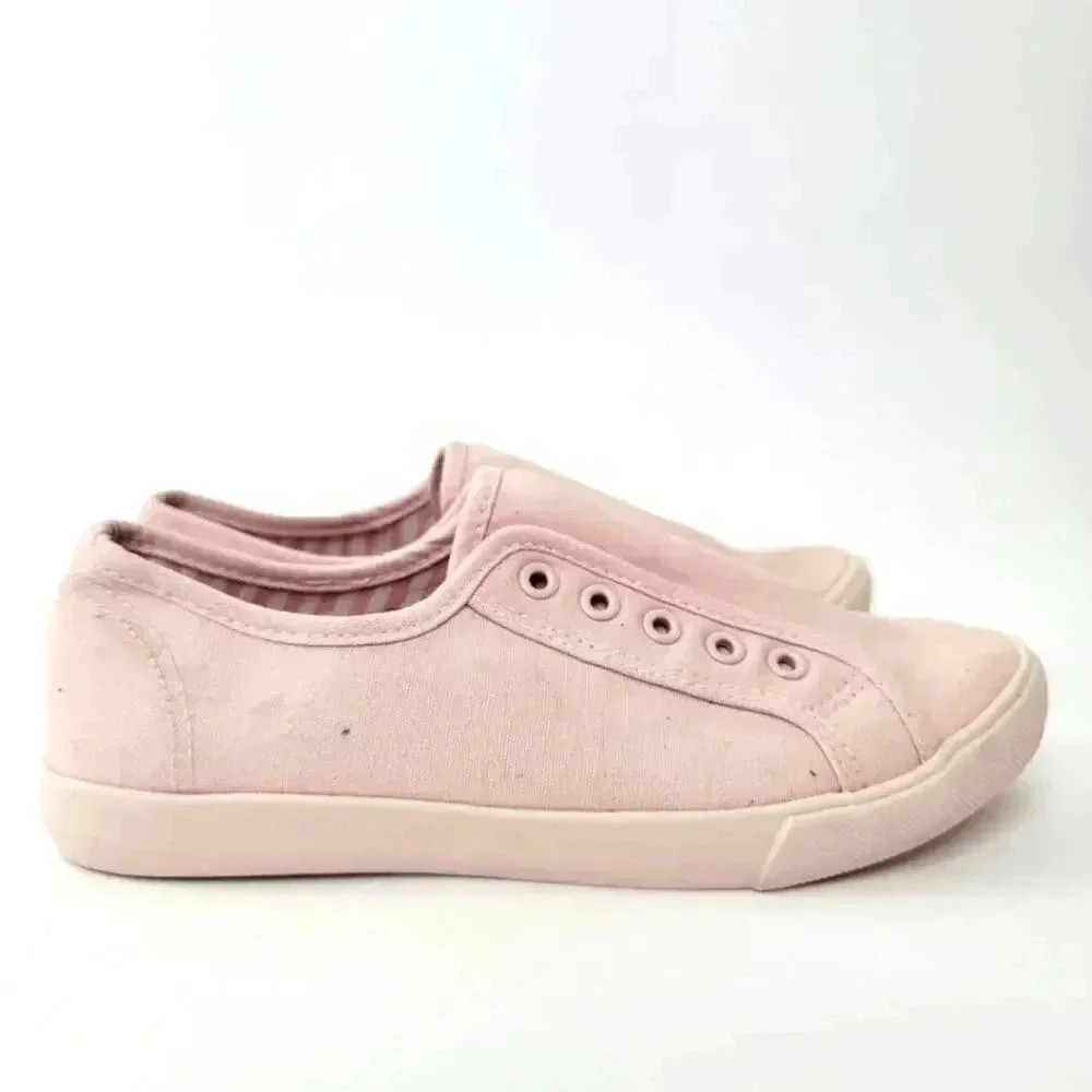 Rose Pink Ciera Laceless Canvas Slip On Sneaker - 6